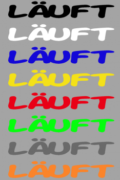 Preview: Aufkleber Läuft bei mir